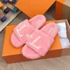 Sandals Slippers Designer Shoes Flip Flops Fashion Anti-Slip Female Slides Women Furry Fluffy Faux Fur Luxury Warm Indoor