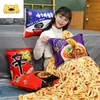 Pluche kussens Kussens Kawaii Pluche Instant Noedels Hamburger Burger Kussen Gevuld Gebakken Cadeau Schattig Kussen Kip Nugget Voedsel Knuffels Bankkussen 230926