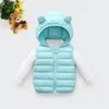 Gilet Gilet à capuche en coton pour enfants, chaud, hiver, sans manches, pour enfants en bas âge, filles et garçons, vêtements d'extérieur, vêtements d'automne pour bébés 230926