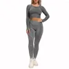 Conjuntos ativos Fittoo 2pcs sem costura conjunto de yoga roupas de treino para mulheres ginásio fitness jogging leggings esportes colheita tops cintura alta calças justas