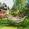 Hammock With Stand Swinging Chair Bed Travel Camping Home Garden Hanging Bed Hunting Sleeping Swing Indoor Outdoor Furniture Z1202284j