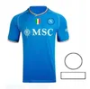 23 24 Maillots de football Napoli Maglia Naples 2023 2024 Kit homme Maillot de football H.Lozano KVARATSKHELIA SIMEONE SSC Napoli Maillots de _Jersey