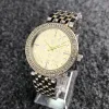 2023 أزياء العلامة التجارية Quartz Wrist Watches for Women Girl Flower Crystal Style Metal Steel Band Watches Hot Sale Lady Watch Dropshiping