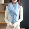 Scarves Spring and Autumn Bat Sleeve Cashmere Shawl Women's Loose Knit Slouchy Style 100% Merino Wool Multi-functional Scarf 230927