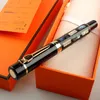 Перьевые ручки с натуральной морской ракушкой, роскошная ручка Jinhao 650 Black, средний перо 18 кг, отличное 230927
