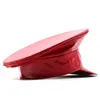 Chapéus de festa Designer Marca Vermelho Mulheres Homens Chapéu Militar Chapéu Alemão Oficial SunVisor Exército Cap LeatherCosplay Halloween 230925