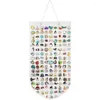 Jewelry Pouches Soft Felt Hanging Wall Pin Storage Bag Multifunctional Display Great For Collecting And Drop