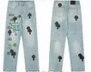 Chromes Nieuwe Heren Jeans Designer Make Old Gewassen Rechte Broek Hart Letter Prints Lange Stijl Harten Paarse Jeans Chromees Harten Hoodie 904