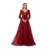 Neues Abendkleid, sexy, elegant, leicht, luxuriös, lange Ärmel, schwere Handarbeit, arabisches Dubai WZ08