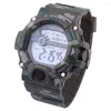 Montres-bracelets Sports multifonctions Digital Camouflage électronique Montre de mode étanche Relojes Raros Originales Hombres Automatikuhren