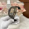 ريتشاردميل العلامة التجارية مشاهدة ساعة معصم ميكانيكية أوتوماتيكية غير مستخدمة Richardmill Womens Series RM7402 Hollow Tourbillon NTPT الآلية للسيدات Watc HBRW