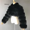 FURE FUR FUA FUAX FUR Luksusowy płaszcz norki zimowy moda różowa sztuczna futra elegancka gruba ciepła odzież wierzchnia fałszywa futerka kurtka 230927