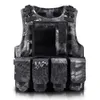 Gilet tattico militare per bambini Gilet portante per piastre da caccia Attrezzatura per paintball Airsoft Combattimento Molle all'aperto Assalto Gilet CS per bambini