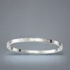 Love bangle schroef sieraden ontwerpers armband armbanden roségoud platina armbanden jubileumcadeau titanium staal volwassen 365 mm beugel9938332