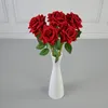 Wholesales Artificial Velvet Rose Factory Bulk Single Stem Rose Real Touch Black Rose Wedding Decorative Bridal Bouquets Christmas Halloween Valentine's Day Gifts