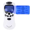 Bärbar Slim Equipment 8-Mode Electric Tens Muscle Stimulator EMS Acupuncture Face Body Massager Digital Therapy Herald Massage Tool Electrastimulator 230926