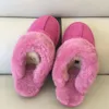 Womens Cotton Slippers Fur Slides Classic Designer Kids baby Boots Cowhide Suede Wool Blend Winter mules WGG fluffy clogs snow Booties Size 20-45