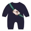 Designer Neugeborene Baby Strampler Kleinkind Kinder Kleidung Langarm Baumwolle Designer Strampler Säugling Overalls Jungen Mädchen Bodysuit Kleidung