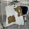 Męskie koszulki projektant designerski biała czarna koszulka dla mężczyzn moda drukowana koszule odzież swobodny bawełniany krótki szlaki kobiety T-shirt wysokiej jakości solid TS 3CPR