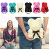 25 cm Creatieve Foam Rose Bloem Teddybeer Kunstmatige Kerstfeest Decoratie Valentijnsdag Geschenken Ornament Supplies260R