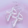 Dingle örhängen 925 sterling silver örhänge kristall elegant ädla design vackert mode för kvinnor bröllop smycken fabrik pris