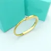 Luxury Gold Lock Armband Designer Bangle Women rostfritt stål smycken rosguld silver armband smycken gåvor armband cyg239279-6