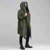 Men's Trench Coats 2023 Autumn/Winter Cardigan European And American Mid Length Coat Foreign Trade Hooded In Stock