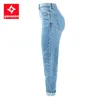 Kvinnors jeans 1886 Youaxon Cotton Vintage High midja mamma baggy jeans kvinnors blå denim byxor pojkvän jean femme jeans för flickor 230927