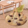 Tapis De bain Biscuit Tapis rond Pizza sol antidérapant chaise familiale coussin porte Cuisine Tapis Tapis Salle De Bain 40 40cm227v