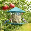 Autres fournitures d'oiseaux mangeoire étanche Gazebo suspendu conteneur extérieur sauvage avec corde de suspension Type de maison d'alimentation Aves