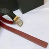 Designer Leather Belt Chain Gold Buckle White Brown Waist Belt Womens