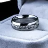 30pcs Silver Comfort Fit Rhinestone Zircon Stainless Steel Wedding Rings Full circle with CZ Whole Jewelry lots233M