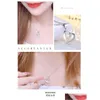 Pendant Necklaces Fashion Hollow Dainty Love Heart Necklaces Gold Sier Color Clavicle Choker Necklace For Women Pendant Jewelry Gift J Dhivg