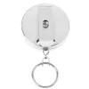 1pcs Heavy Duty Metal Chain Retractable Pull Key Ring Belt Clip Steel Id Card Holder Retractable Keychain Key Card259b