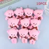 Porte-clés en peluche Ours poupée ours bouquet accessoires mini ours en peluche poupée mignon jouets en peluche ours animal poupée en peluche porte-clés pendentif petit cadeau 230926