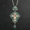 Pendant Necklaces Europe And America Religion Christian Necklace Good Friday Jesus Cross Long Chains Religious Faith Jewelry God Gifts
