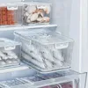 Botellas de almacenamiento Caja de refrigerador con tapa Cocina transparente Crisper Plástico Congelador de calidad alimentaria Especial