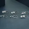 Hoepel Oorbellen HENGSHENG Puur 999 Sterling Zilver Leuke Mode Oorringen Meerdere Stijlen Veelzijdig Voor Vrouwen Meisjes Sieraden Geschenken