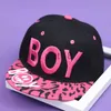 Berretti da baseball estivi per bambini cappello hip-hop lettera di moda ricamo protezione solare per esterni versatili berretti da baseball neri per ragazzi e ragazze x0927