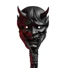 Party Masks Prajna Mask vuxen unisex halloween ansiktsmasker japanska hanya demon oni samurai noh kabuki prajna djävul mask latex party masker 230927