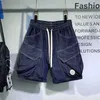 Shorts pour hommes japonais rétro Denim été fonctionnel grande poche vêtements de travail casual lâche cinq points pantalons hommes bas vêtements masculins