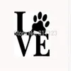 LIEFDE POOT Sticker Vinyl Auto Raamstickers Leuke Dieren Hond Kat Muur Art1895