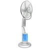 Ventilateur à brouillard d'eau de 16 pouces, ventilateur de refroidissement électrique domestique au sol, 220V, 75W, avec réservoir d'eau de 3,2 l, synchronisation de 7.5H, télécommande de 5 mètres