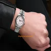 20 stijl kerstcadeau horloges dames 26 mm roze diamanten accent wijzerplaat roestvrij staal Watch286M