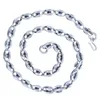 143g 100% reale puro argento sterling 925 collana di gioielli 11 mm di spessore catena da uomo regalo tailandese argento longchoker collana di moda315h