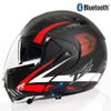 Motorcykelhjälmar 2022 VFLUT-UP HJÄRM MED BLUETOOTH FULL FOUR SEASONS RIDING DUAL LENS UNISEX MOTORBIKE236Z