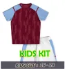 2023 24 Camisas de futebol Kids Kit 23 24 Home Away Camisa de futebol Treinamento Camisetas Futbol MINGS McGINN BUENDIA WATKINS Maillot Foot