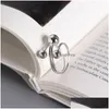 Andere Reine 925 Sterling Silber Offene Ringe Für Frauen Neue Einfache Mtilayer Drei Perlen Statement Ring Edlen Schmuck Schmuck Halsketten Pendan DHSFG