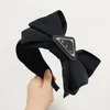 Black Multi Layer Wide Brim Butterfly Headband New Women Vintage Style Pleated Hair Band Design Designer Brand Luxury Hair Jewelry Autumn Womens High End Hair Clip