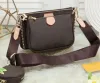 Women bag Favorite luxury Genuine Leather designers Fashion Handbags Multi Purses Flower Mini Pochette 3pcs Crossbody Bag Shoulder Bags